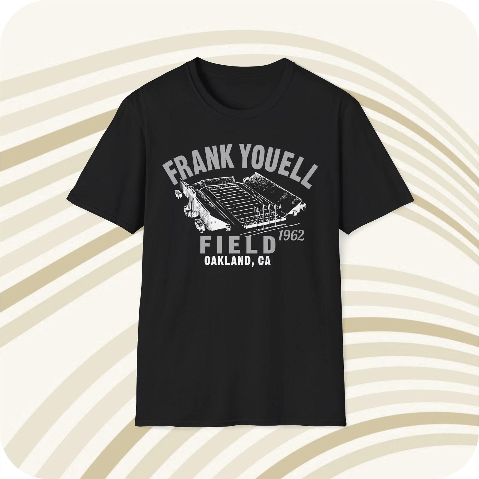 Frank Youell Field 1962 Classic Cut Football T shirt - Oakland Raiders XL