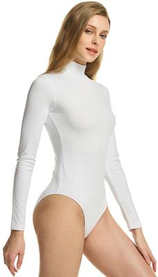 Bodysuit Sports Innerwear Long Sleeve Fleece Lined Shapewear Body Shaper High Neck Top Compression Wear Compression Ski Snowboard Undershirt Running