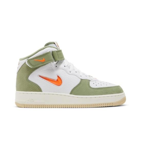 Nike Air Force 1 Mid QS Oil Green Orange DQ3505-100