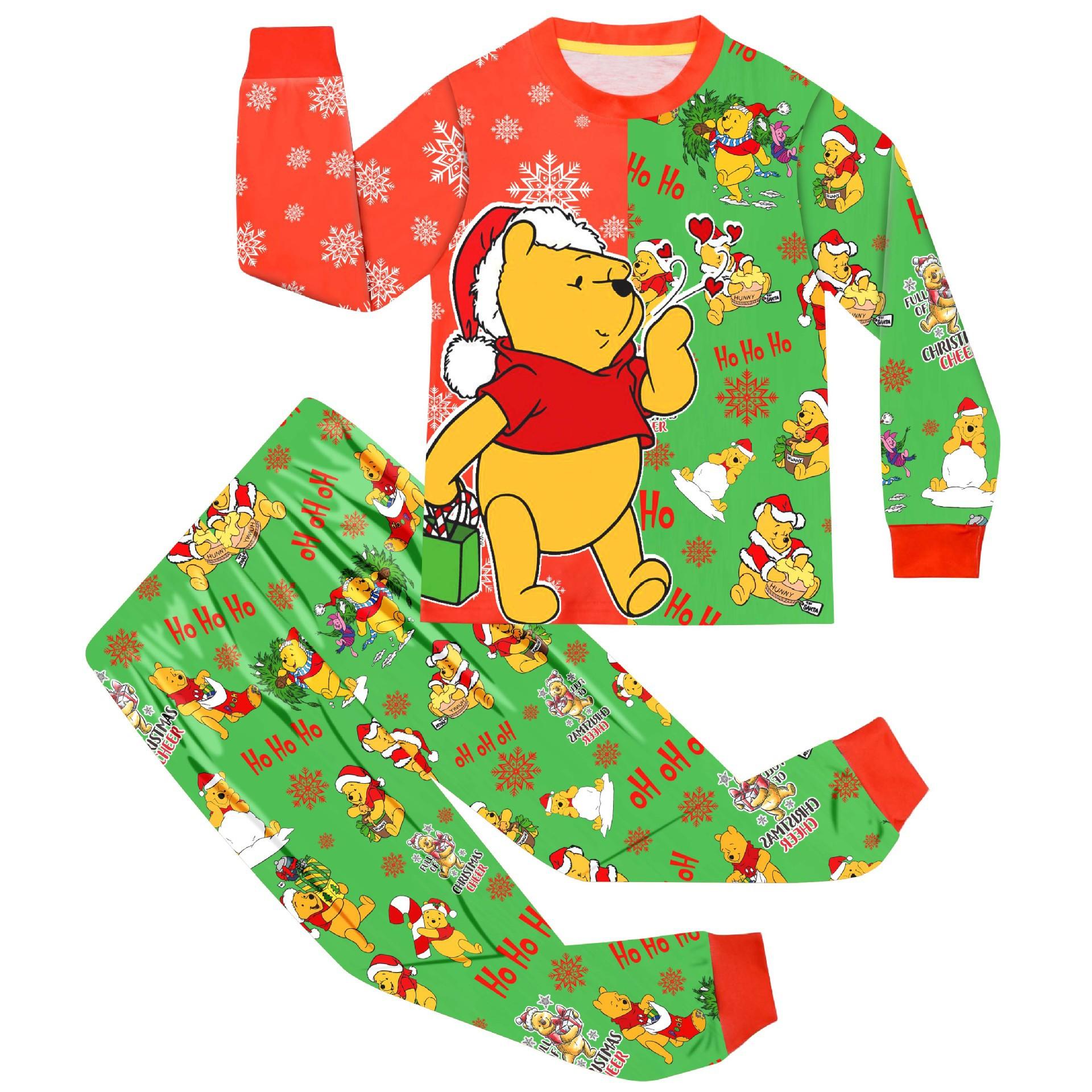

Long Sleeve Christmas, Cartoon Digital Printing, Children S Loungewear Pajamas Long Sleeve Set Two-Piece Set 8087 100