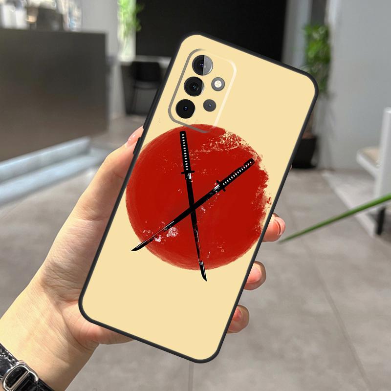 Japanese Samurai Warrior Case For Samsung Galaxy A32 A12 A22 A52 A35 A26 A16 A05 A55 A15 A54 A34 A14 A56 A36 A13 A53