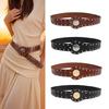 Alternative Fashion PU Leather Waist Belt Punk Rock Clothing Accessory Waist Girdle with Reinforced Metal Studs