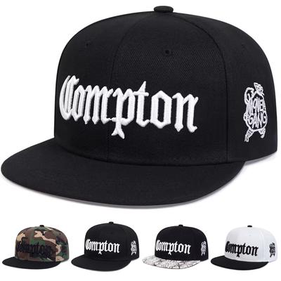 Unisex Czapki Hip-hopowe z Haftem Compton Wiosna i Jesień Outdoor Regulowane Sportowe Codzienne Czapki Baseballowe Kapelusz Przeciwsłoneczny