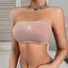 Strapless Anti Slip Thin Tube Top Bra No Underwire No Padding For Women