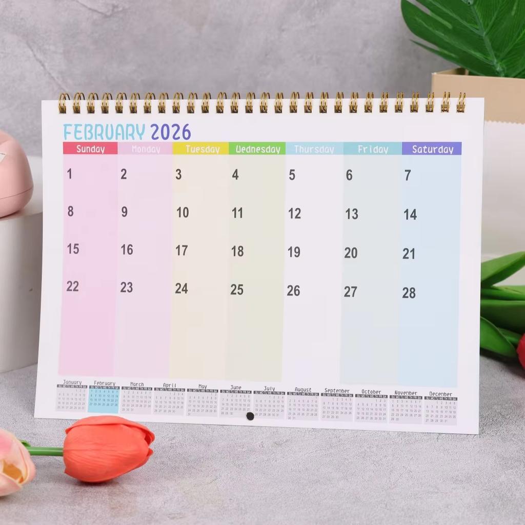 2026 Kattvänner Kalender Årlig/Månatlig Väggkalender Katt Tema Gåva Lämplig För Skrivbord Sovrum Vardagsrum Etc