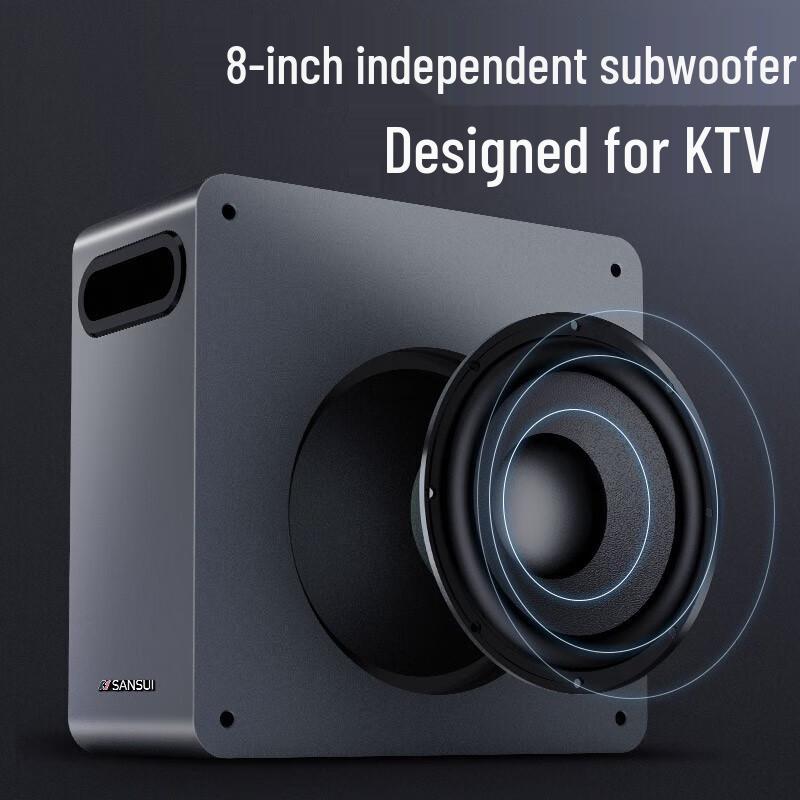 SANSUI DV-93B Home KTV Soundbar System with Subwoofer & Mic