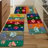 Colorful Paw Print Carpet Mat Rug Kitchen Floor Runner Home Decoration Living Room Entrance Indoor Non Slip Design Modern Luxury