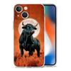 Phone Case For iPhone 17 Cases iPhone Air 16 15 12 13 14 Pro Max 7 8 Plus 16Pro iPhone11 Clear Soft Cover Bull Animal