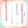 Leinuosen 20 Pcs Ballpoint Pens Comfortable Writing Pens Metal Retractable Pretty Pens Black Ink Gift Pens with Medium Point for Office Supplies