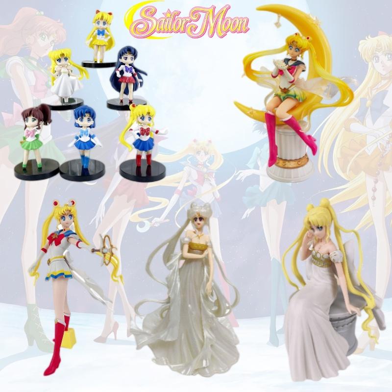 Authentische Sailor Moon PVC-Figuren Komplettes Q-Version Set