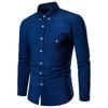 Men's Solid Color Jacket With Pockets Large Size Long Sleeve Shirt Casual Sports Jacket