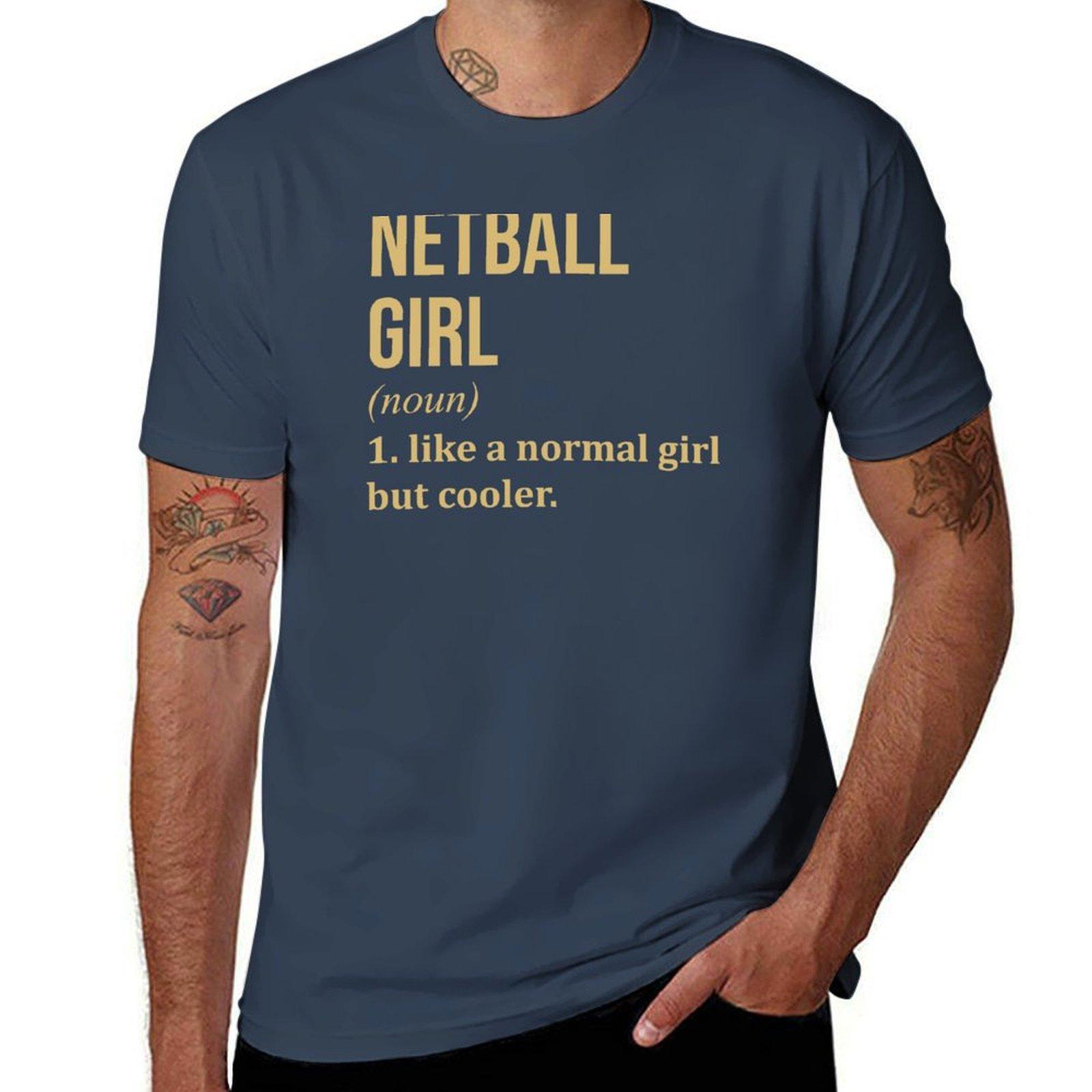 Netball Girl Definition In Gold Tshirt Work Casual Loose Fit Tshirt S