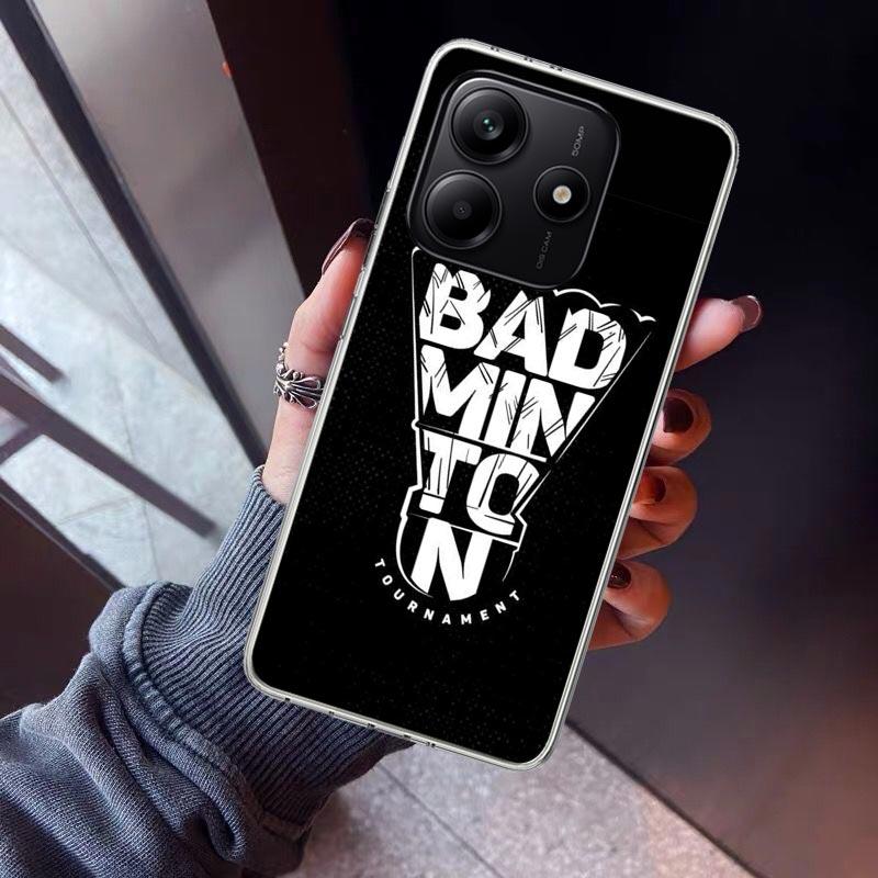 

Badminton Sport Phone Case For Xiaomi Redmi Note 15 14 14S 13 12S 12 Pro Plus 11S 11 10S 10 4G Cover 11E 11T 5G Print Fundas Red Redmi Note 15 Pro 5G