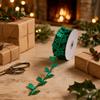 Multi Color Satin Ribbon Ultrasonic Cut Leaf Trim Fall Decor Decor Ribbon  Party