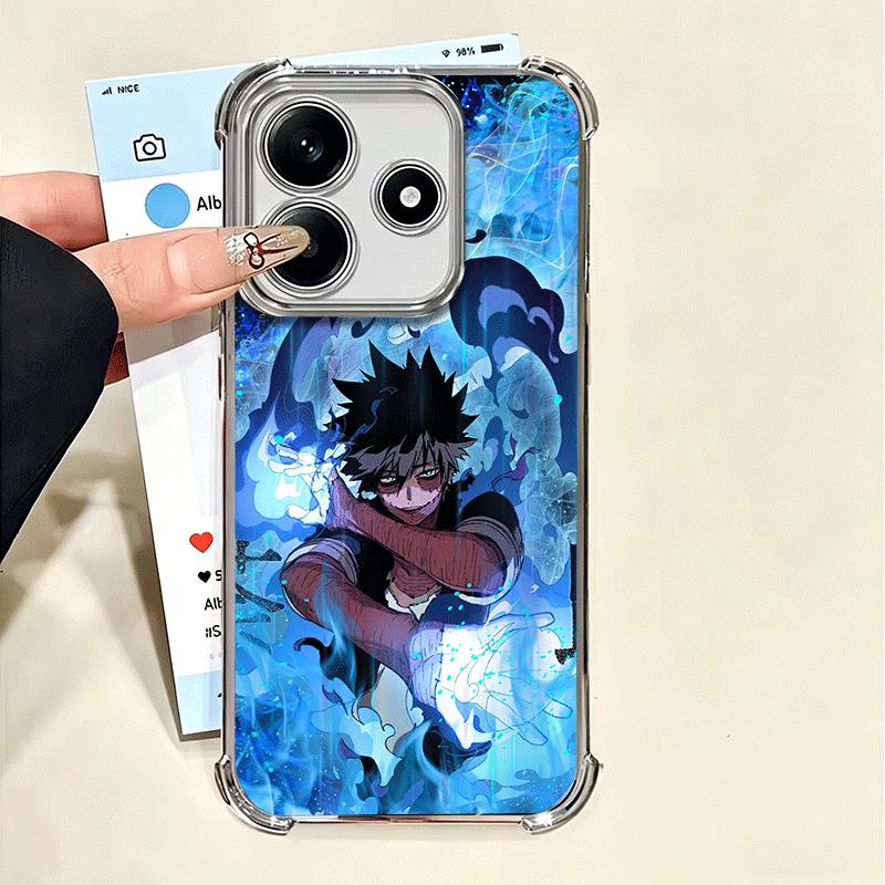 MHA My Hero Dabi Soft Phone Case For Xiaomi Poco X7 X8 Pro Max X6 X5 X3 F8 Ultra F7 M8 M7 M5S Redmi 15C 15A 15 14C 13C 12C 13 12