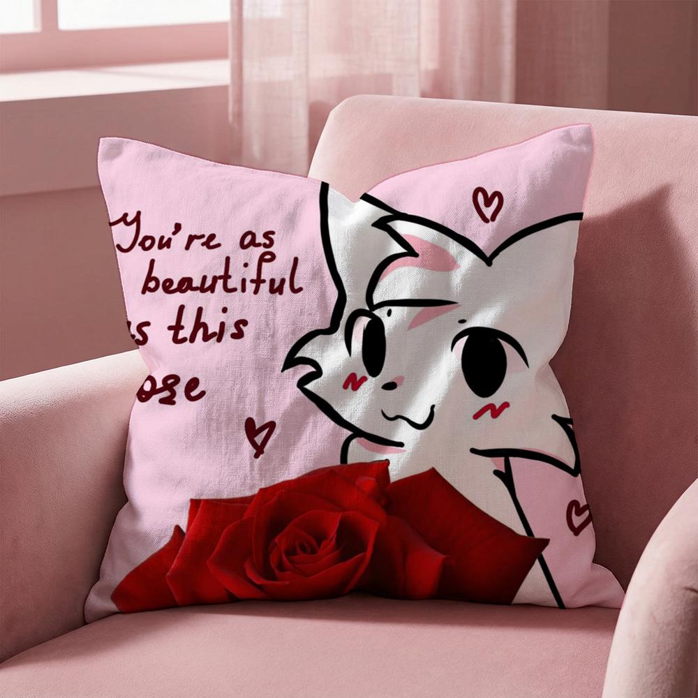 B-Boykisser Silly Cat Cute Cushion Cover Multi-Scene Pillow Cover for Home & Car - Reversible, Soft & Durable for Daily Use