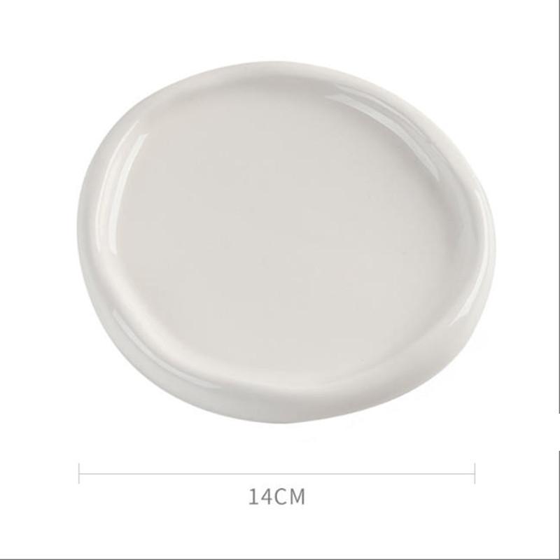 

1 шт. Элегантный неправильной формы поднос для украшений для организации колец, серег, ожерелий, браслетов. Прочный стильный настольный органайзер для украшений.