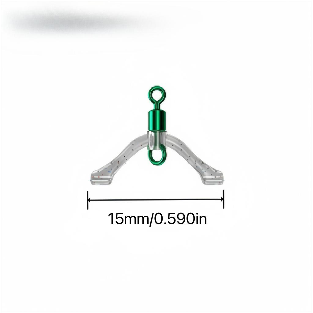 1Pc Anti-Tangle Figure-8 Snap Swivels with Spring, Anti-Tangle Bead Split Ring Connectors