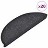 VidaXL Stair Treads 20 Pieces 56 X 17 X 3 Cm Anthracite Semicircular 3365781
