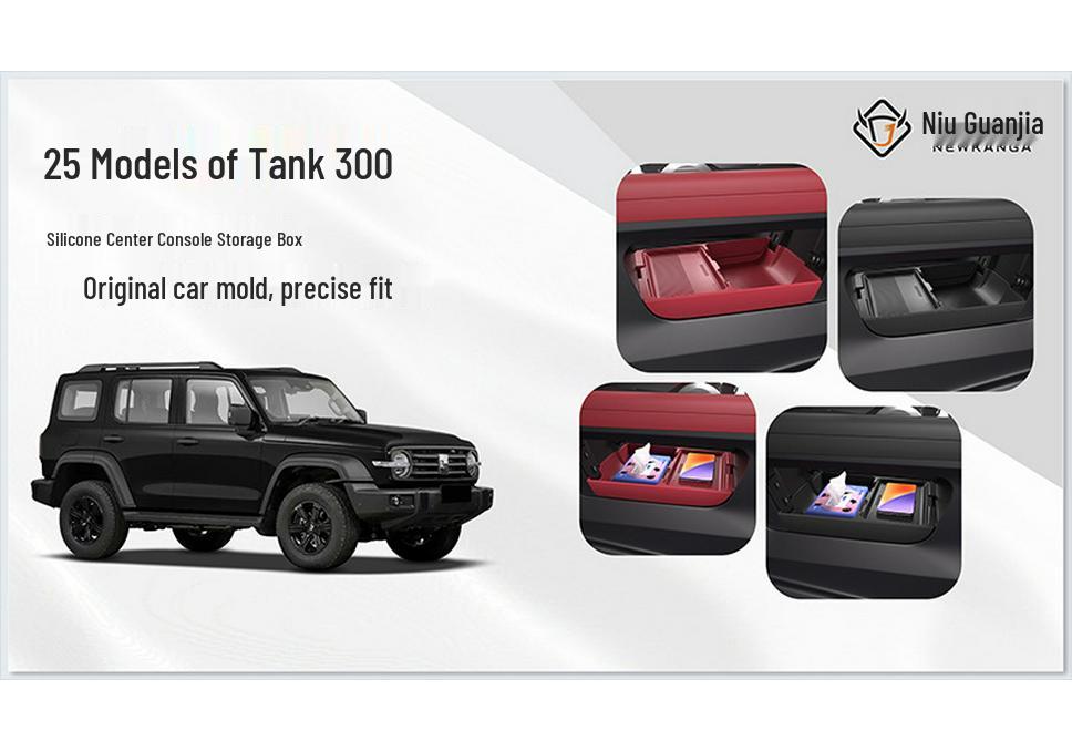 25 Tank 300 Console Lower Storage Box for Glasses - Car Accessories Organizer