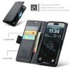 Etui CASEME seria 023 z blokadą RFID, skórzany portfel, podstawka, osłona na telefon dla iPhone 17 Pro