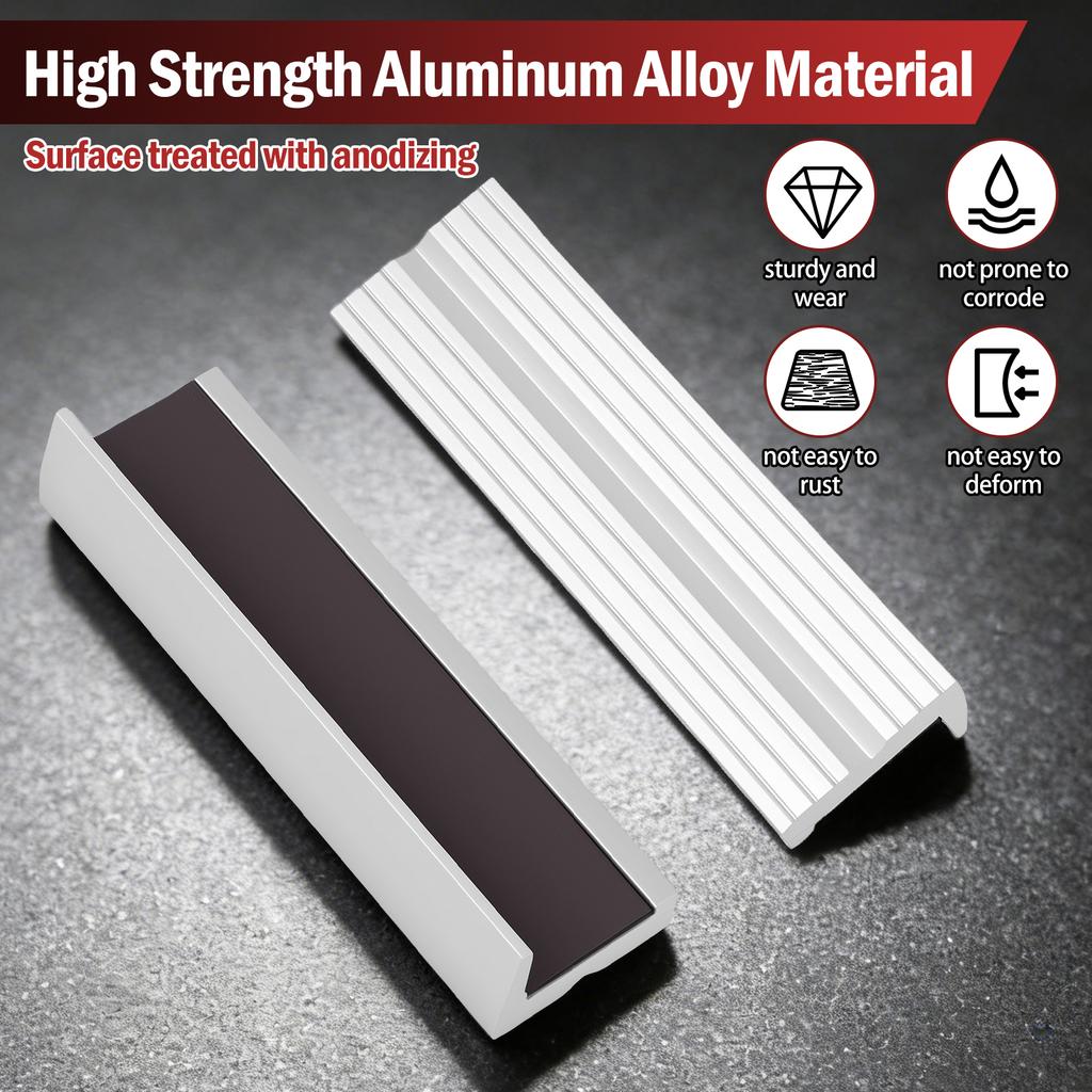 1 pair 4/6 inches Vise Jaws with Magnetic Universal Soft Vice Jaws Pads Covers Multi-Purpose Protector for Any Metal Vice
