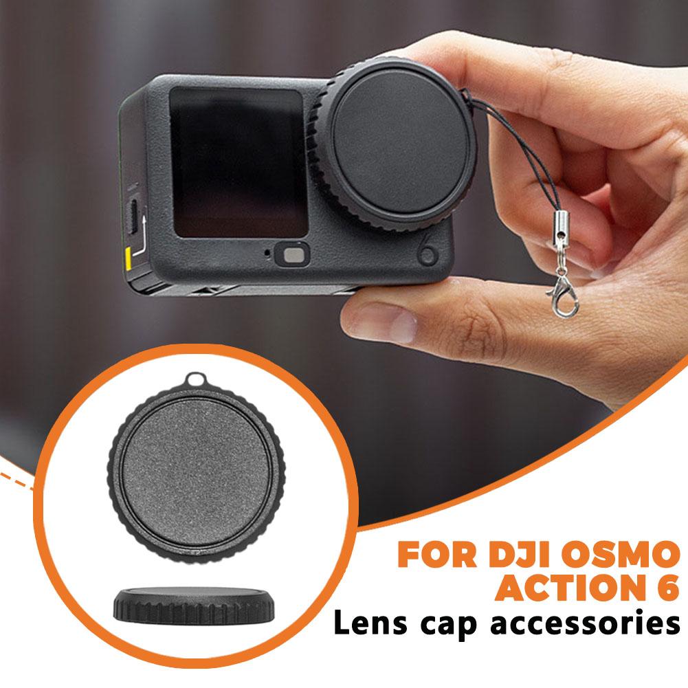 For DJI Osmo Action 6 Silicone Lens Cap Custom Made Anti-scratch & Anti-Fingerprint Protective Cover for Action6 Accessories