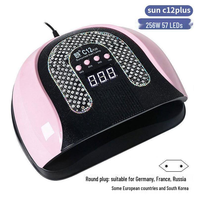 256W High Power UV/LED Dual Light Nail Curing Lamp