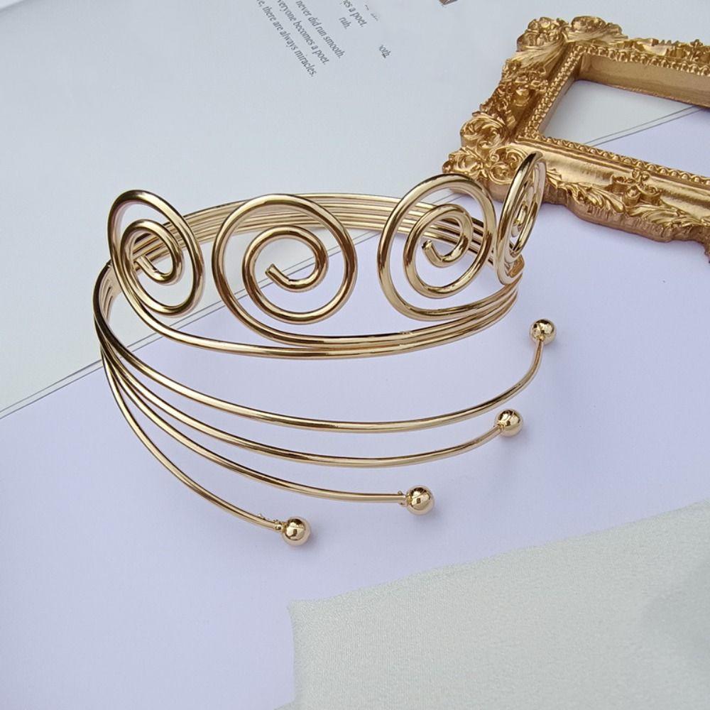Adjustable Opening Cuff Bracelets Zinc Zinc Alloy Circle Upper Arm Bracelet Star Armband Arm Chain  Party
