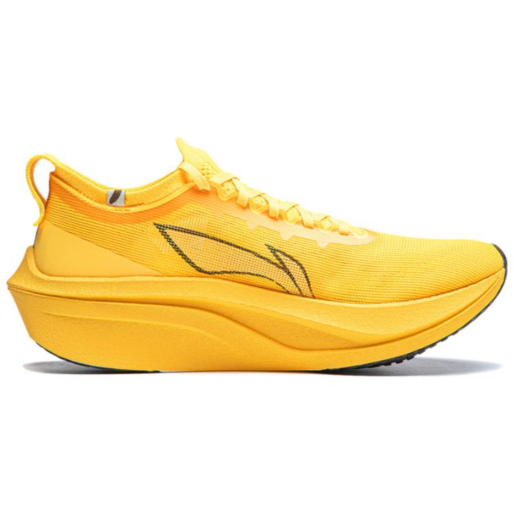 New LINING Feidian 4 Elite Running Shoes Unisex Low Top Neon Mango Yellow ARMU007-20