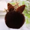 Soft Artificial Rabbit Furs Keychain Plushs Ball KeyRing Cute Pom Pom Bag Charm Car Pendant Decoration for Women Girls