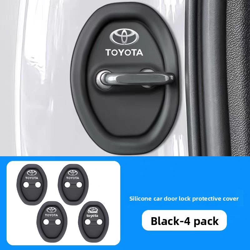 Applicable to Toyota Willanda RAV4 Rongfang Vesa Saina Car Door Lock Protection Pad Shock Absorption Cushion Lock Cover