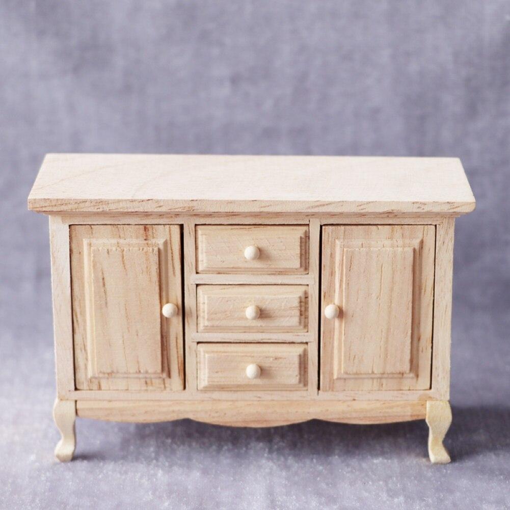 Mini Simulierter Holzschrank Puppenhaus Figur Modell Spielzeug Realistische Puppenhaus Miniaturen Figuren 1/12 Puppenhaus Zubehör