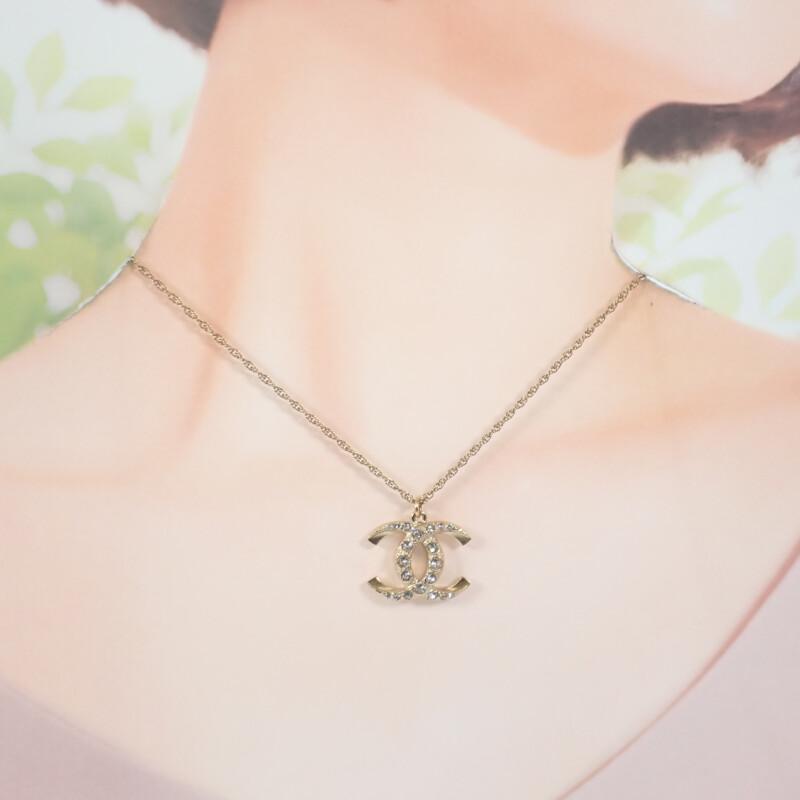 Chanel A99269 Necklace Gold Metal/crystal Mens