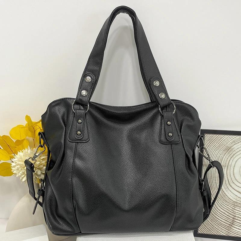Women's 2025 Large Capacity Spring/Summer Handbag - Korean-Style Fashionable Shoulder & Crossbody Bag for Middle-Aged Moms