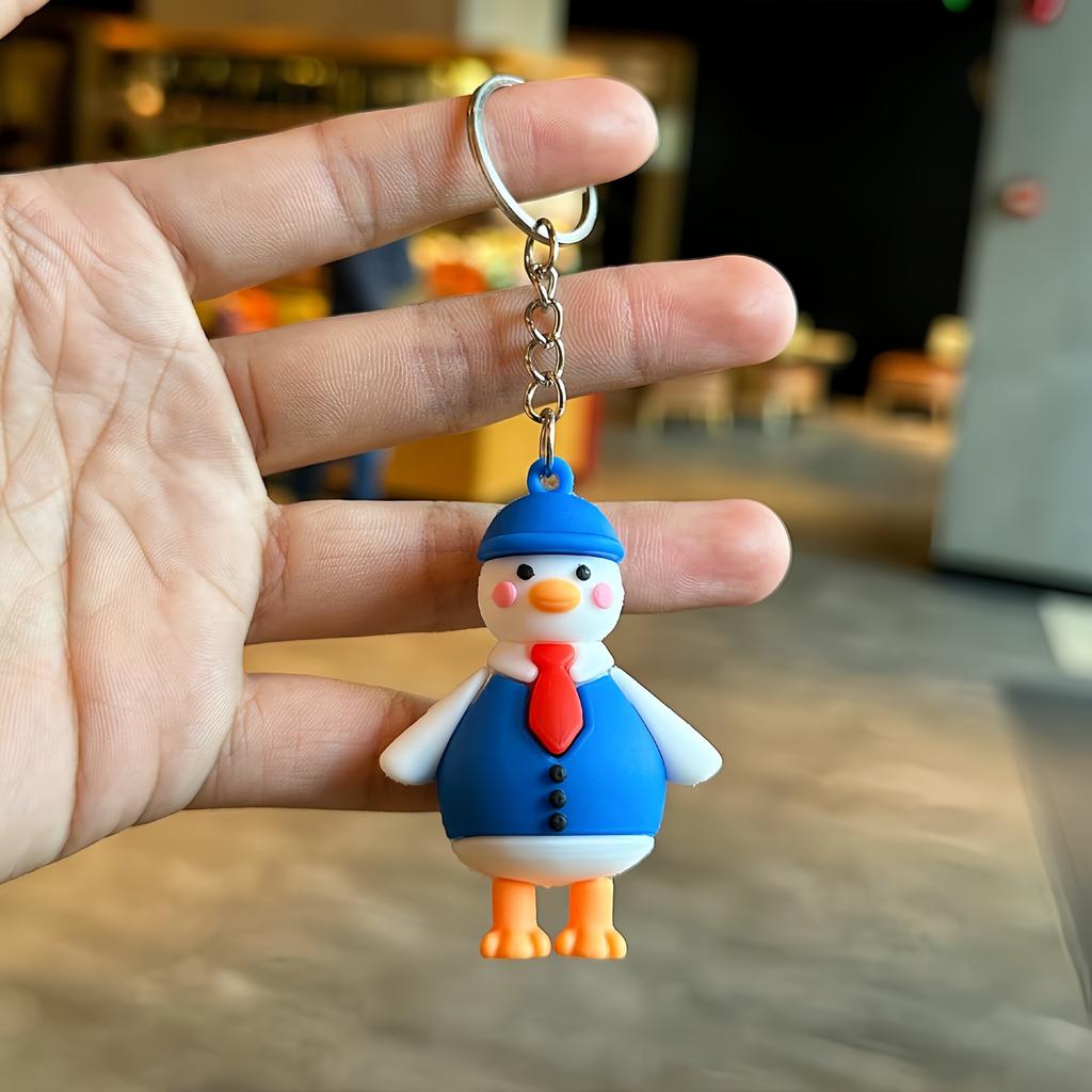Cartoon Travel Duck Key Chain Bag Pendant Car Key Chain Small Gift Doll Gift
