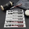 3D V8 BITURBO 4MATIC+ Emblem Badge For Mercedes Benz AMG C63 E63 G63 Car Fender Side Logo Trunk Decal Styling Accessories