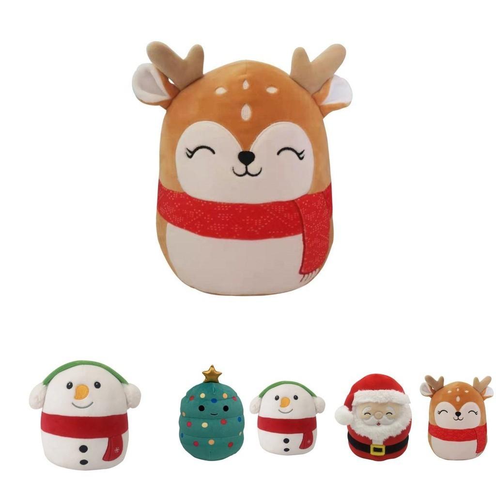 Squishmallow Plüschtier Weihnachtsmann Weich und Kuschelig Weihnachts Stofftier Puppe Für Kinder Geburtstagsgeschenk