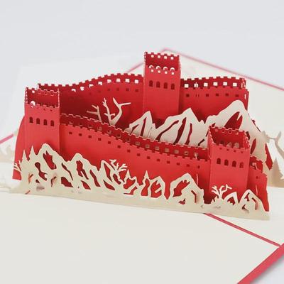 Cartão de felicitações patriótico criativo 3D para celebrações do Dia Nacional