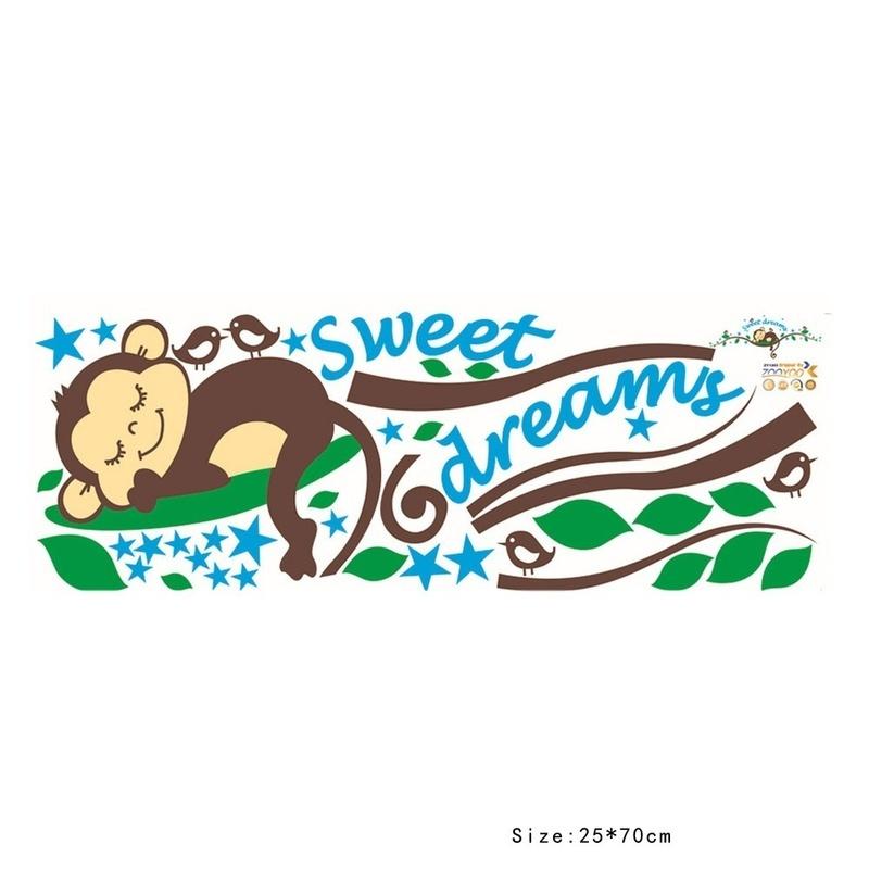 2018 Cool Cheeky Monkey Removable Wall Sticker Decal Vinyl Kid Nursery Baby Decor