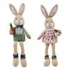 Desktop Rabbit Plush Toy Decoration with Long Legs for Stable Sitting Party Ornament Sustainable Polyester Fabric Safe