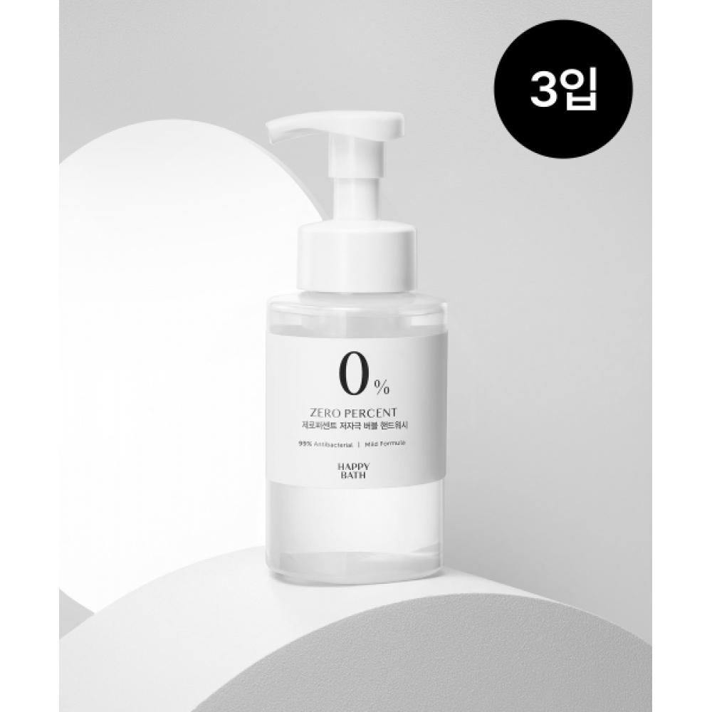 

Happybath Zero Percent Hypoallergenic Bubble Hand Wash 300ml 3 Pack Hypoallergenic Bubble Hand Wash, 500ml, pack of 3