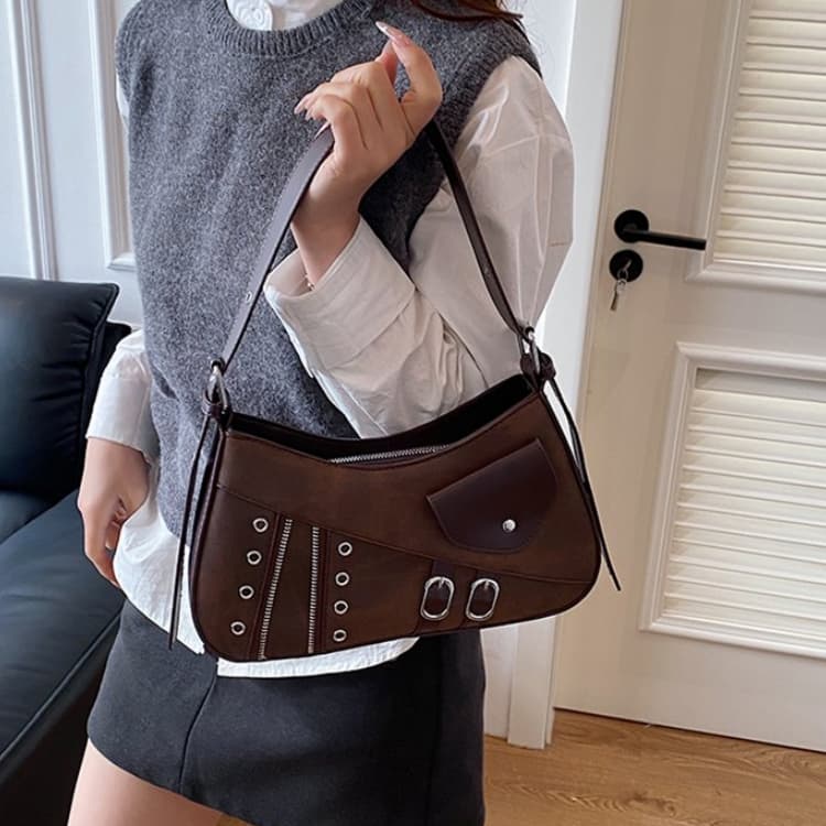 Retro locomotive style personalized shoulder messenger bag