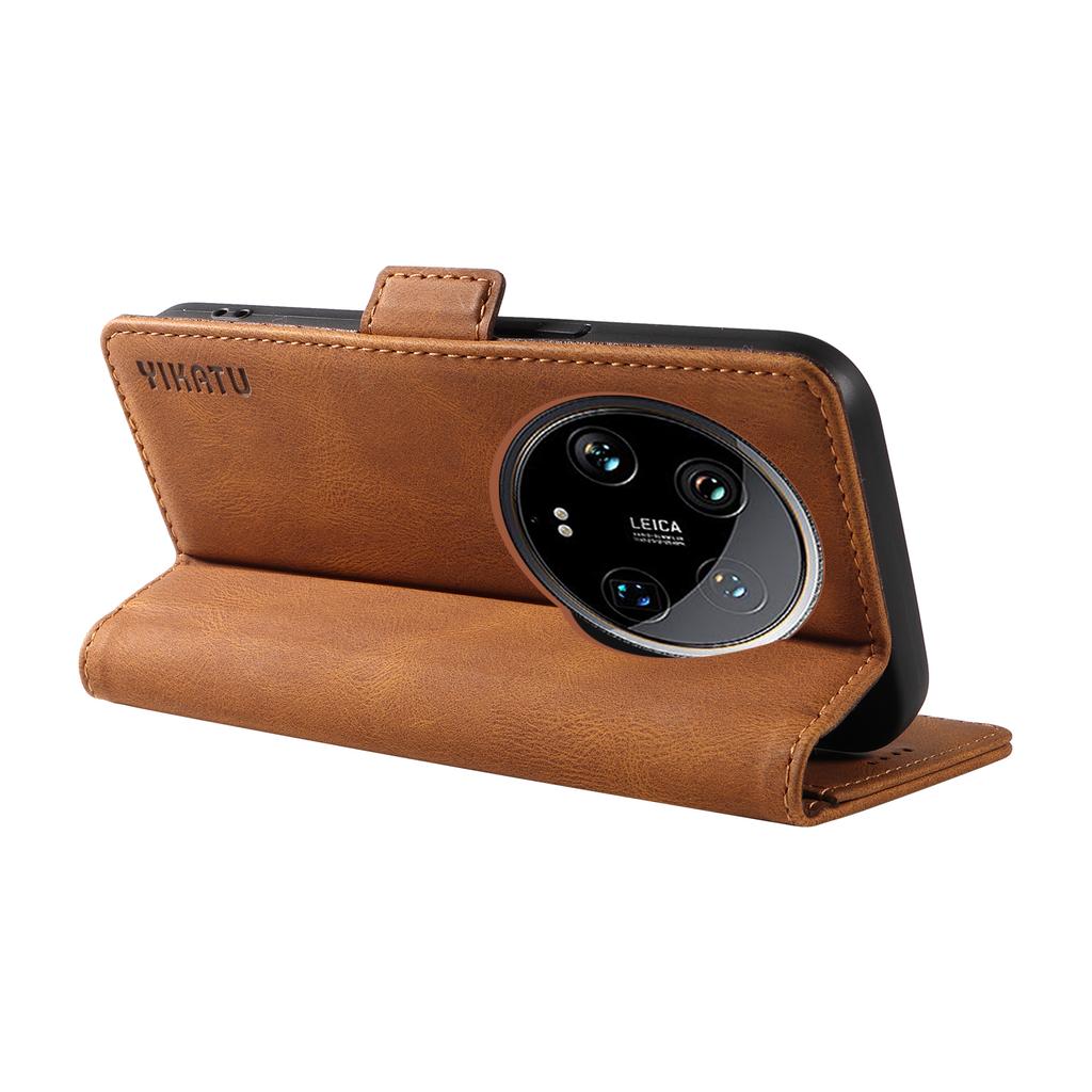 YIKATU YK-005 For Xiaomi 14 Ultra Case Wallet Leather Shockproof Phone Cover