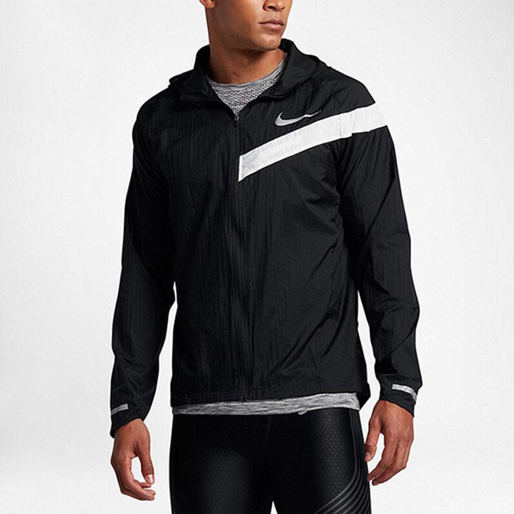 Nike Sports Training Quick-Dry Hooded Jacket Men Outerwear Black 933836-010