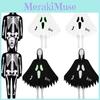 Skull Luminous Halloween Skeleton Child Cosplay Costume Jumpsuits Party Cloak