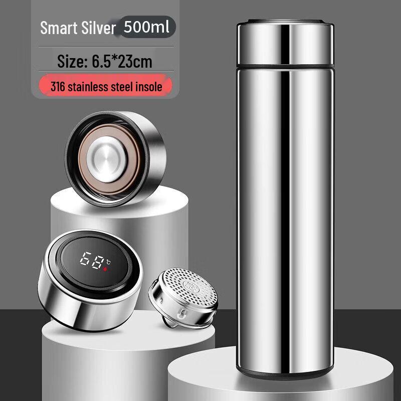 Qiwei Smart 316 Stainless Steel Tea Infuser Thermos