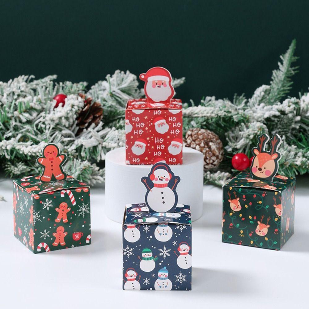 New Paper Christmas Gift Box Multicolor Magic Book Series Candy Box Book Designs Biscuit Carrier Christmas