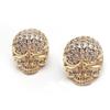 1pc Retro Black Zirconia Charm Skull Beads For DIY Men Jewelry Accessories