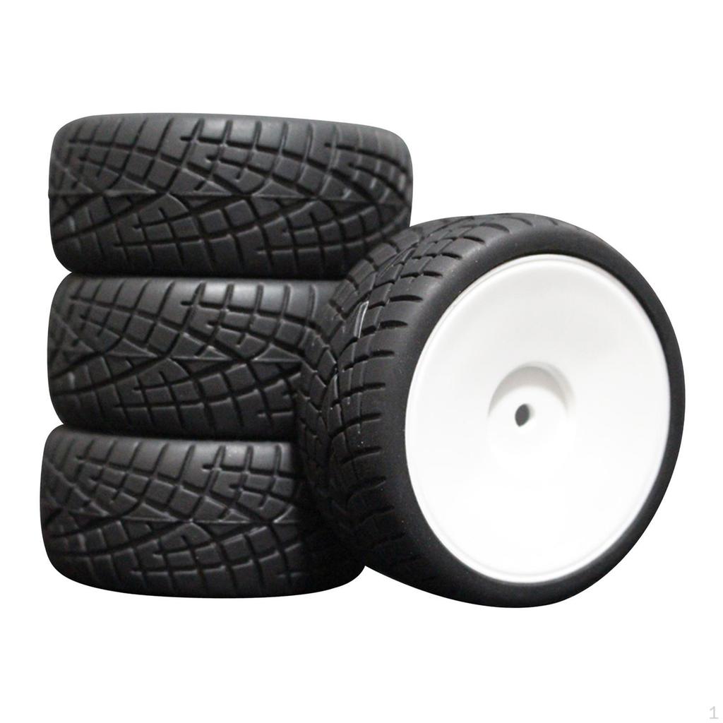 4Pcs 65mm Wheel Tires Spare Replace Part for HPI DIY